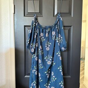 Old Navy Blue Floral Dress